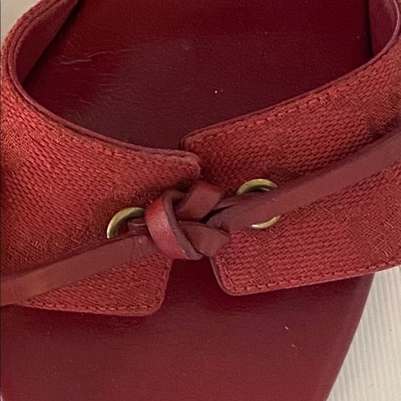 Gucci canvas sandals in red sz 7.5 (fits 6-7) - Picture 6 of 7